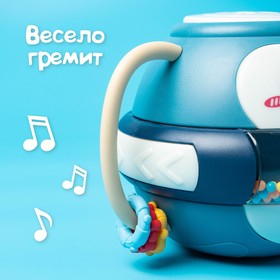 Музыкальная игрушка «Малыш Пингви», с подвижными элементами, звук, свет, цвет синий от Сима-ленд