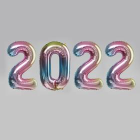 

Шар фольгированный 32" «2022», цвет градиент фиолетовый