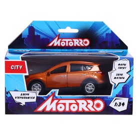 

Машинка металлическая 1:34, Motorro, City, открываются двери, световые и звуковые эффекты, МИКС