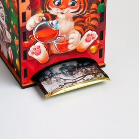 

Чайный домик "Тигр с чайником" 20х10,5х10 см