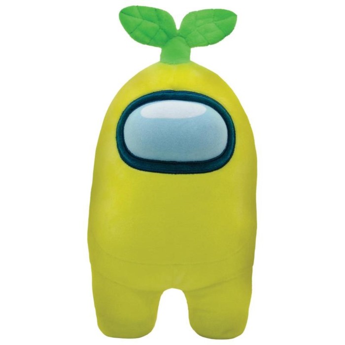 Мягкая игрушка Among us с веточкой, 30 см, цвет жёлтый