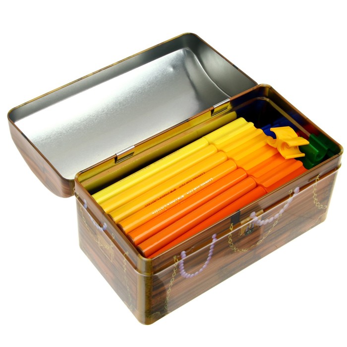 

Фломастеры 33 цвета Faber-Castell Connector Treasure box + 10 клипс + 2 карты для раскрашивания