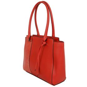 

137872 Сумка тоут Tiffany, отдел на молнии, цвет красный 41х30х13 см