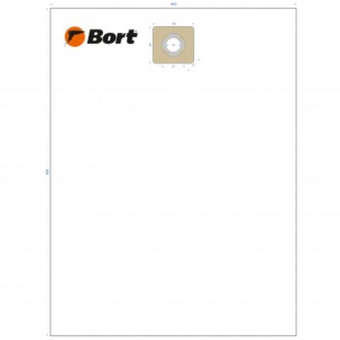 Комплект мешков для пылесоса Bort BB-014U, 600х800 мм, 65 л, вертикальный, 5 шт комплект мешков пылесборников bort bb 09u 5 шт