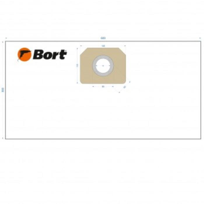 Комплект мешков для пылесоса Bort BB-07U, 300х600 мм, 22 л, горизонтальный, 5 шт комплект мешков для пылесоса bort bb 03u 300 х 600 мм 22 л горизонтальный 5 шт