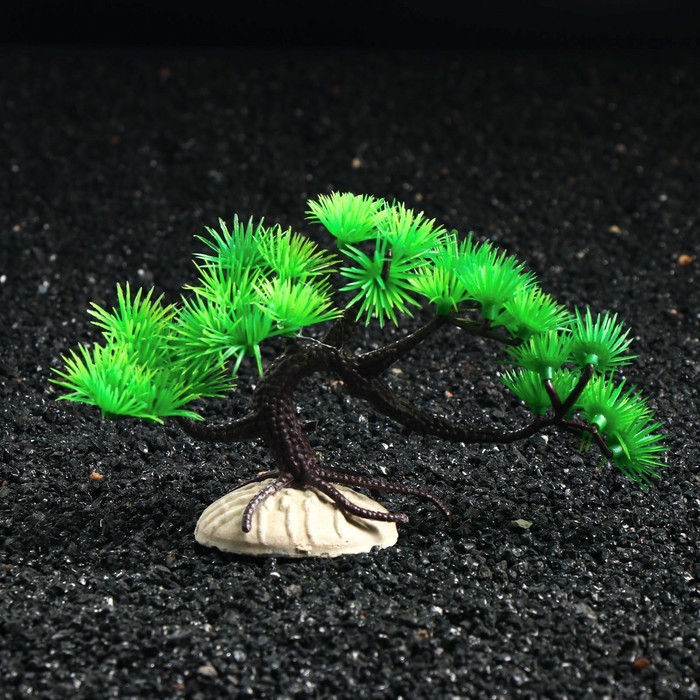 фото Растение искусственное аквариумное, 9 см пижон аква