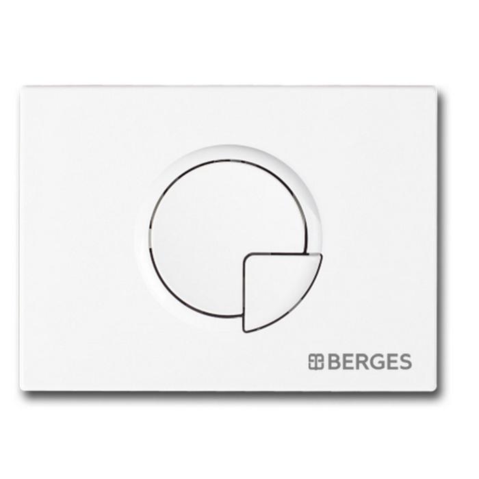 Кнопка управления BERGES NOVUM R1, для скрытых систем инсталляции, белый кнопка управления berges novum d1 для скрытых систем инсталляции белый