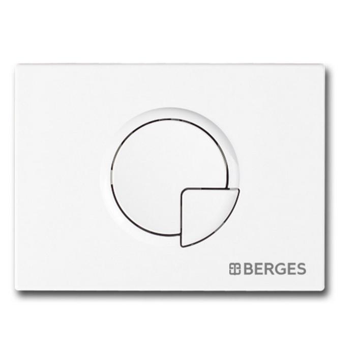 Кнопка управления BERGES NOVUM R4, для скрытых систем инсталляции, белый кнопка управления berges novum f5 для скрытых систем инсталляции черный