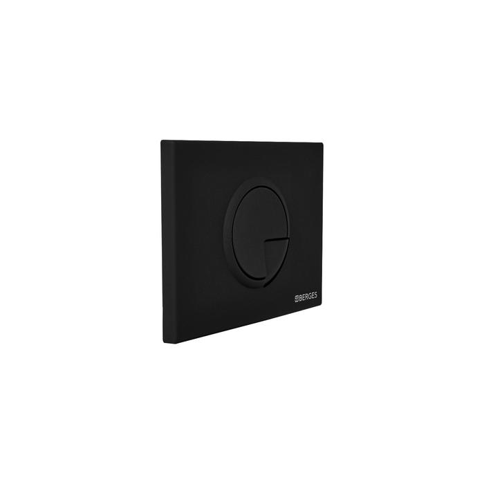 Кнопка управления BERGES NOVUM R5, для скрытых систем инсталляции, черный