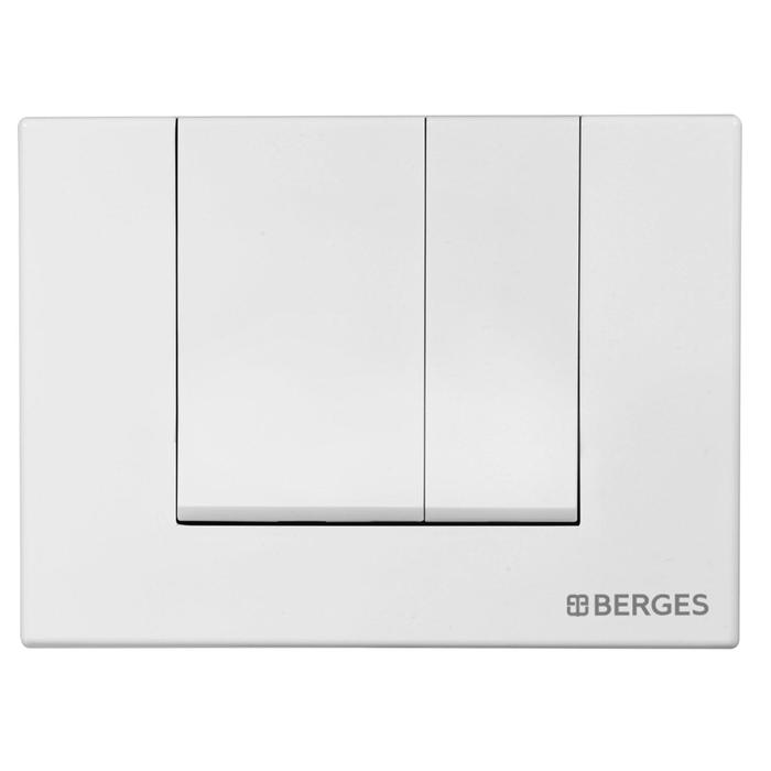 Кнопка управления BERGES NOVUM S1, для скрытых систем инсталляции, белый кнопка управления berges novum f5 для скрытых систем инсталляции черный