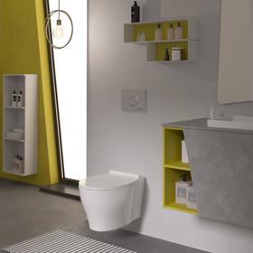 

Унитаз подвесной BERGES TOP 082123, сиденье дюропласт, м/лифт, белый