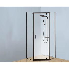 

Душевое ограждение BERGES SOLO T Black 061106, 90х90 см, прозрачное, без поддона, черный