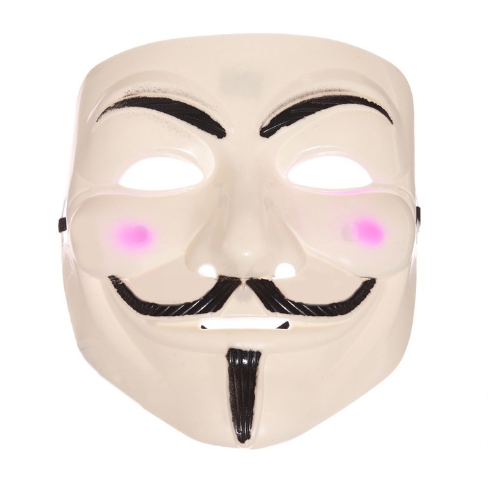 Карнавальная маска «Гай Фокс» карнавальная маска гай фокс белый перламутр