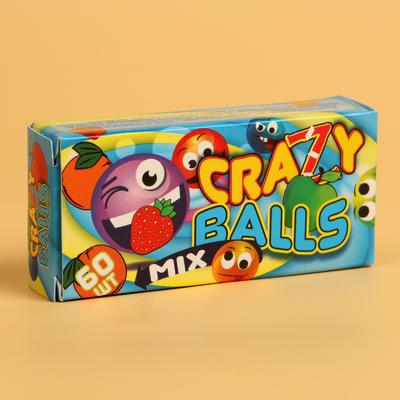 Драже разноцветное Crazy balls Mix, 60 шт.