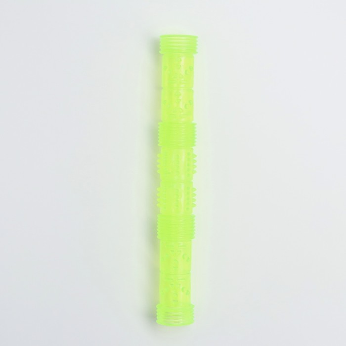 фото Игрушка тренировочная жевательная "палка" полая, 24,5 см, жёлтая пижон
