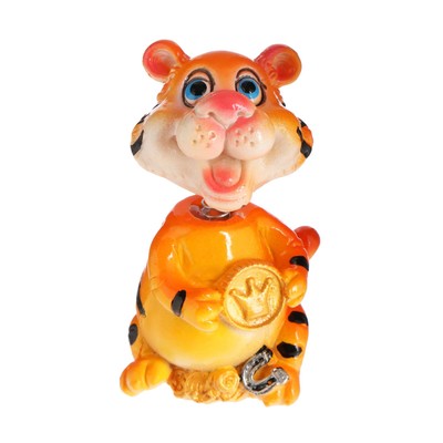 Игрушка на панель авто, тигр качающий головой, Т9