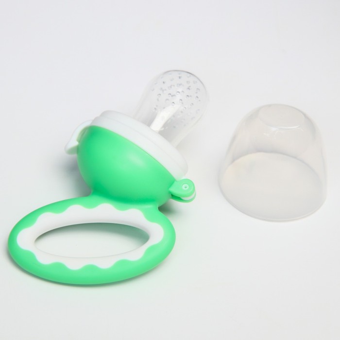 

Ниблер для прикорма с силиконовой сеточкой «Колечко», цвет зеленый