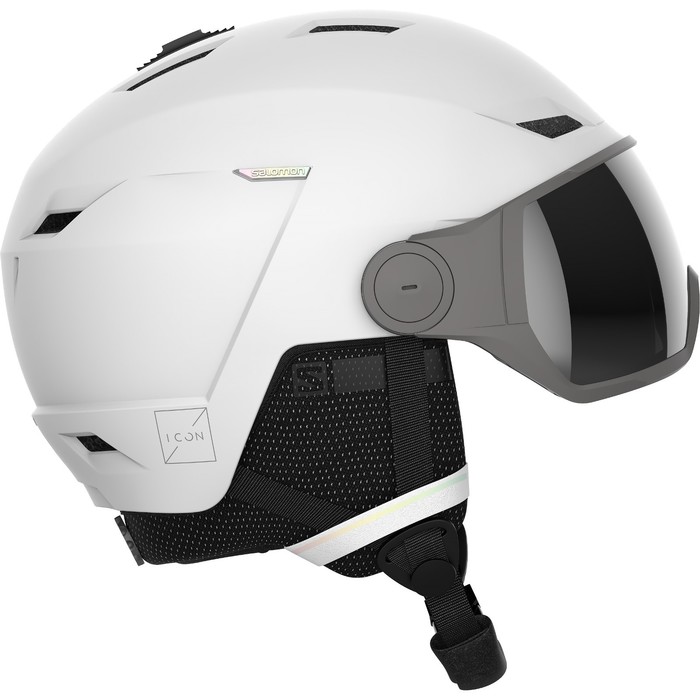 фото Шлем icon lt visor fls, размер s, цвет белый, (l41529300) salomon