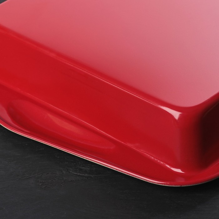 Форма для выпечки "Флёри. Прямоугольник", керамическое покрытие, цвет МИКС