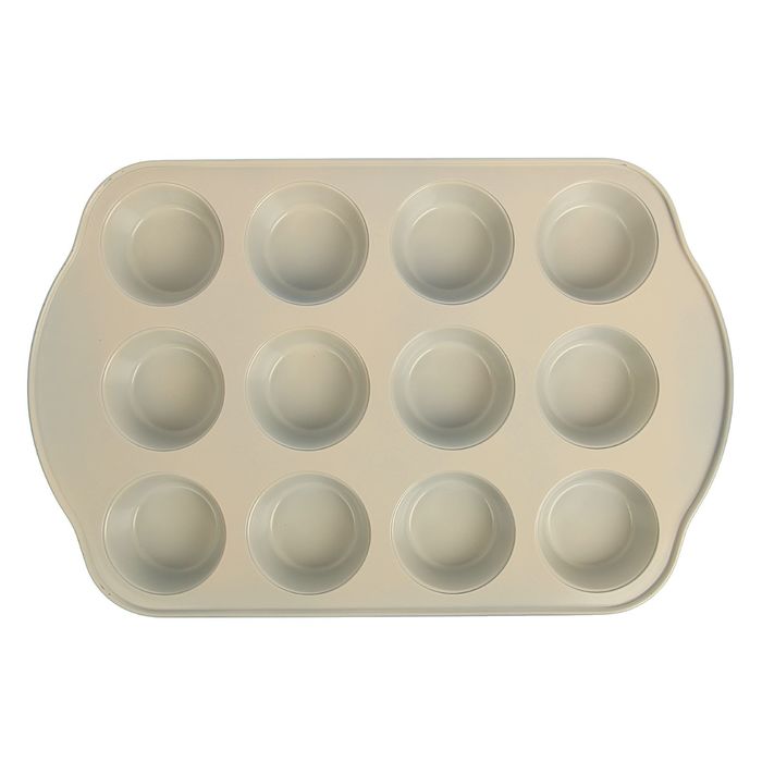 Форма для выпечки с керамическим покрытием "Флёри. Круг" 12 ячеек 41х26,5х3,5 см