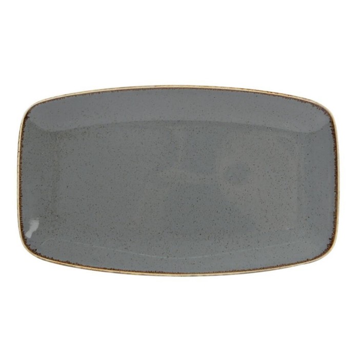 

Блюдо прямоугольное Dark Grey, 31×18 см цвет тёмно-серый