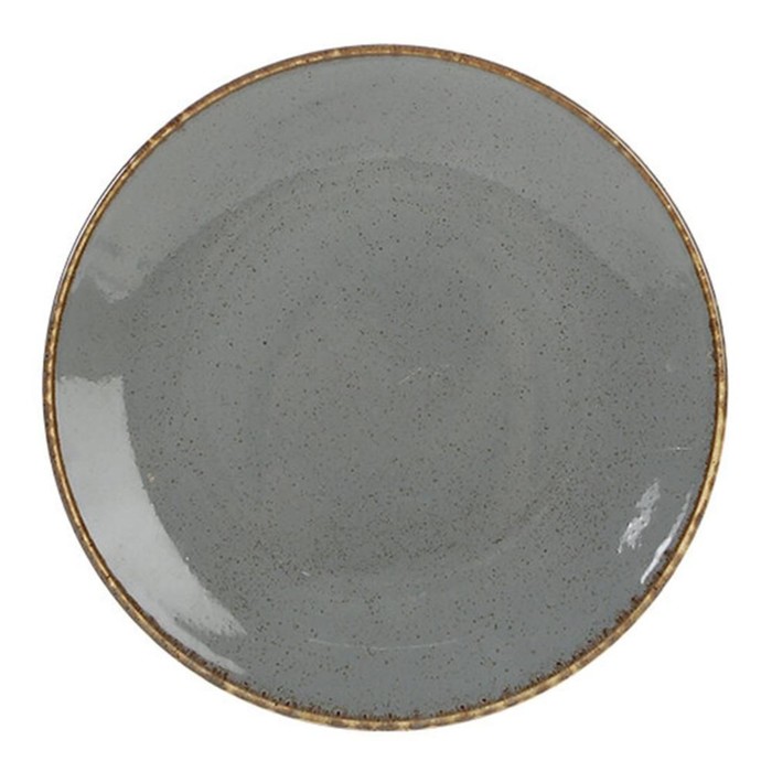 Тарелка плоская Dark Grey, d=18 см цвет тёмно-серый тарелка глубокая dark grey 1 л d 26 см цвет тёмно серый