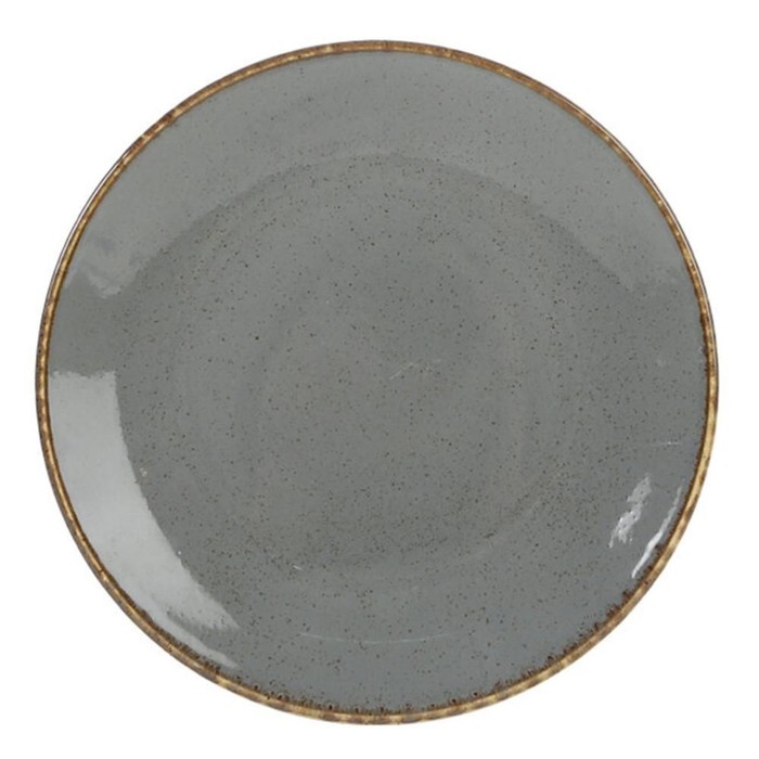Тарелка Dark Grey, d=24 см, цвет тёмно-серый тарелка глубокая dark grey 1 л d 26 см цвет тёмно серый