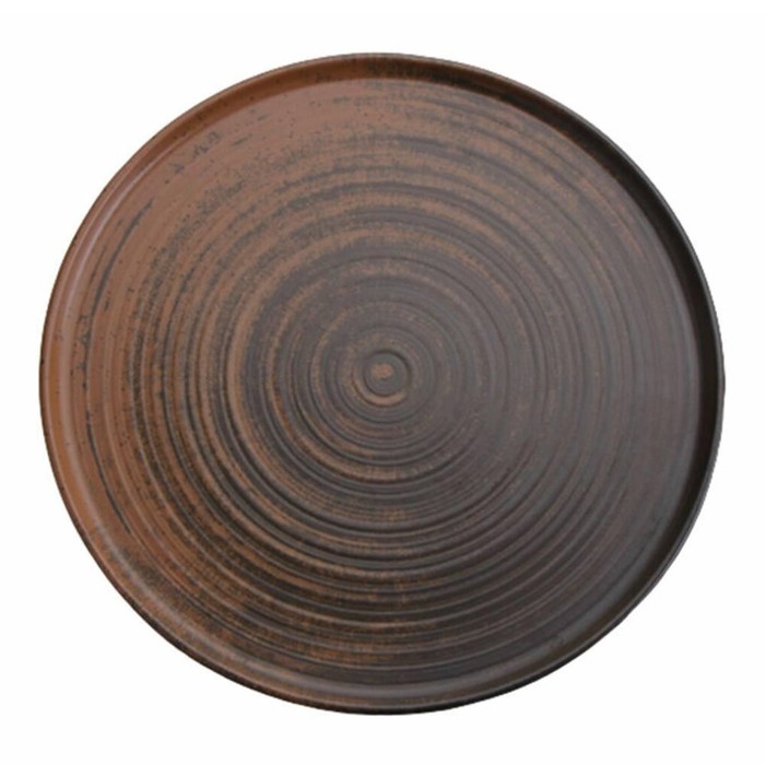 фото Тарелка с вертикальным бортом lykke brown, d=24 см, цвет коричневый porland