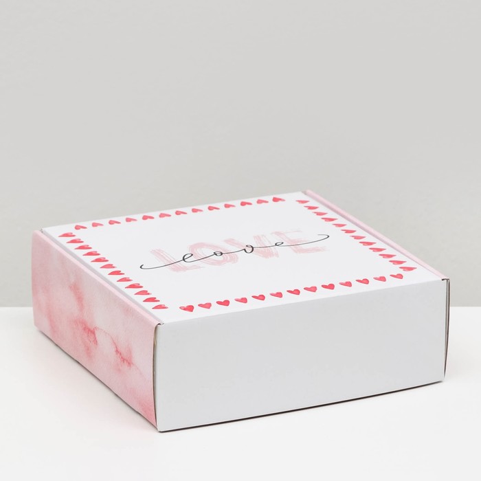 

Коробка самосборная "Нежная любовь", 23 х 23 х 8 см