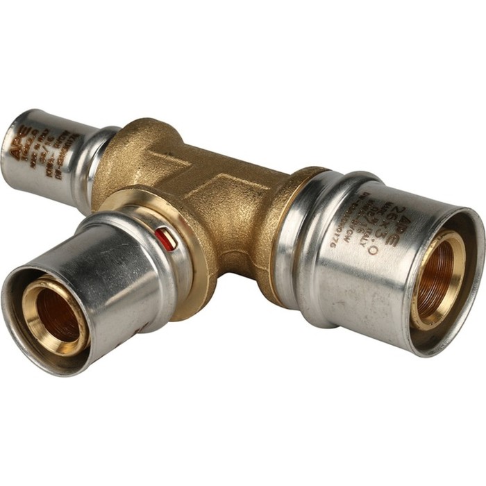 

Тройник-пресс STOUT SFP-0005-262016, d=26 х 20 х 16 мм, переходной, латунь