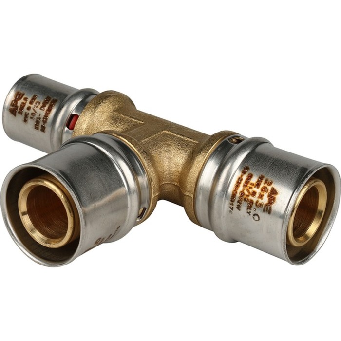 

Тройник-пресс STOUT SFP-0005-262620, d=26 х 26 х 20 мм, переходной, латунь