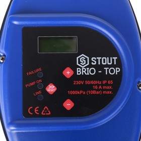 

Блок автоматики насоса STOUT SCS-0001-000062, BRIO-TOP, компактный, с манометром