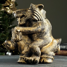 

Копилка "Тигр на быке", бронза, 33 см