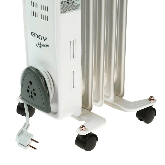 Радиатор ENGY EN-2205 Modern, масляный, 1000 Вт, 5 секций, белый