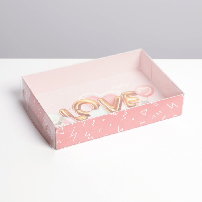 

Коробка для кондитерских изделий «Love», 17 × 12 × 3 см