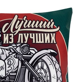 

Чехол на подушку Этель "Всегда первый" 40х40 см, 100% п/э, велюр