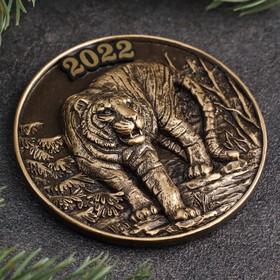 

Магнит "2022 Тигр", керамика, гипс