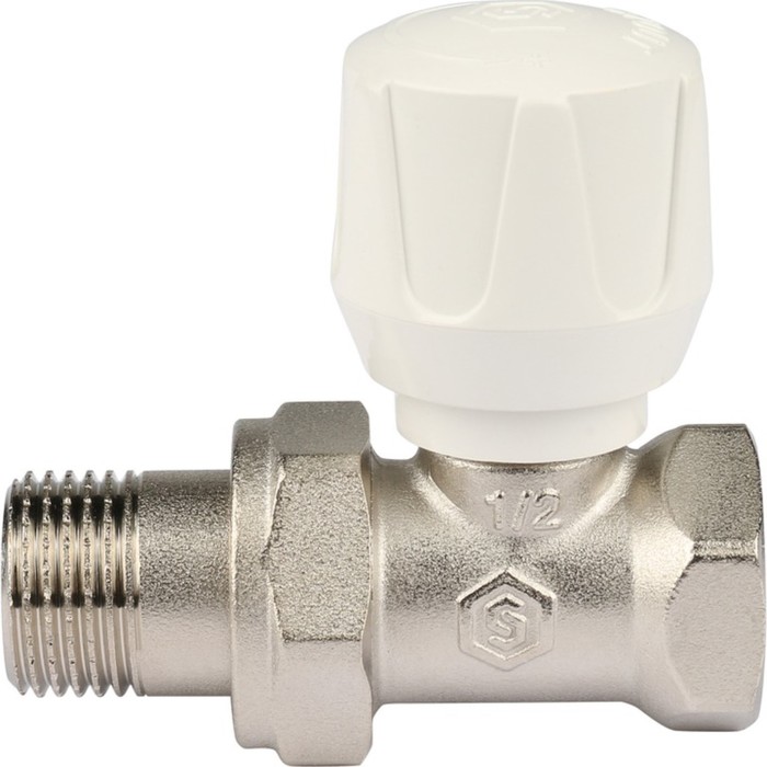 Клапан ручной STOUT SVR-2122-000015, 1/2, терморегулирующий, прямой клапан ручной терморегулирующий stout прямой 1 2