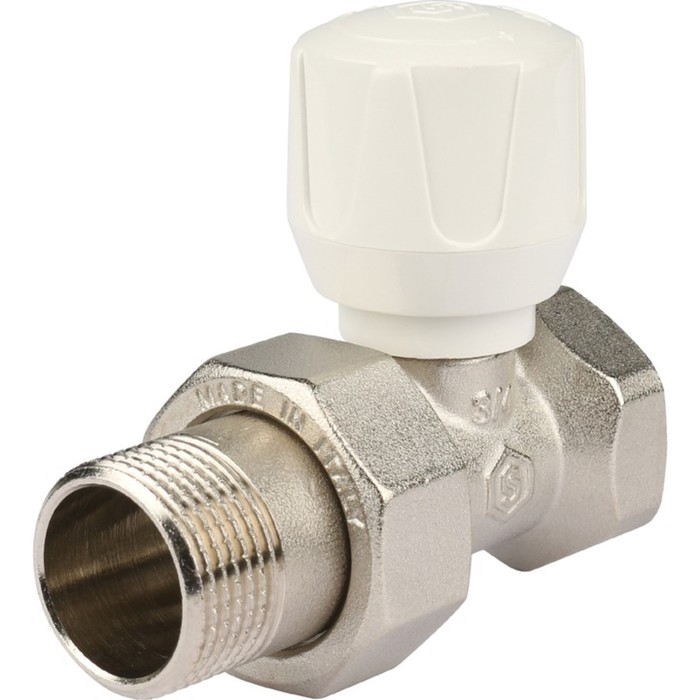 Клапан ручной STOUT SVR-2122-000020, 3/4, терморегулирующий, прямой клапан ручной терморегулирующий stout прямой 3 4