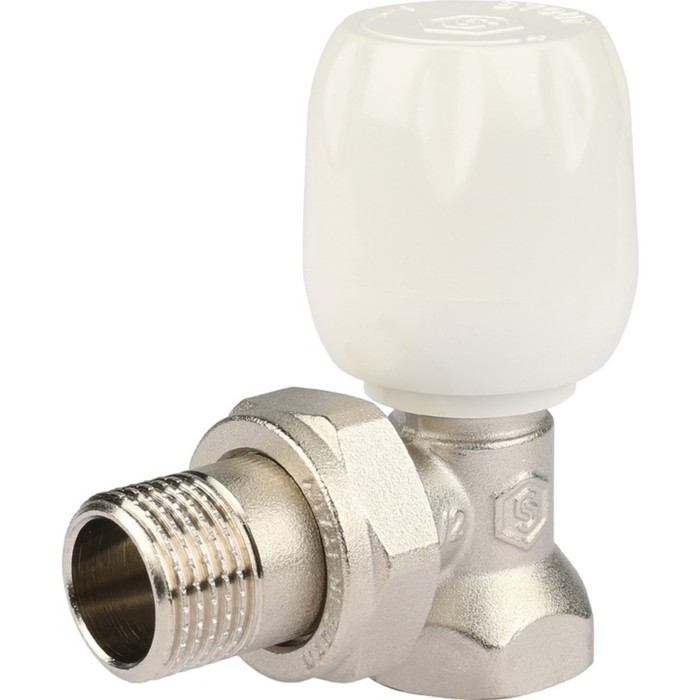 Клапан ручной STOUT SVRs-1152-000015, 1/2, терморегулирующий, угловой, неподъемный шпиндель
