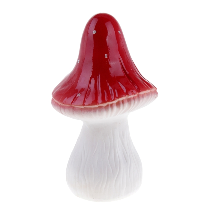 Садовая фигура "Гриб мухомор" средняя, высокая шляпка
