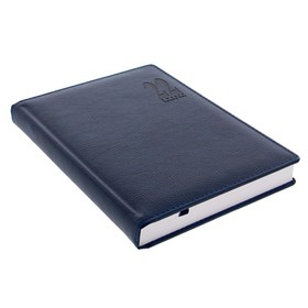 

Ежедневник датированный А5 Letts Milano, искусственная кожа, белый блок, синий