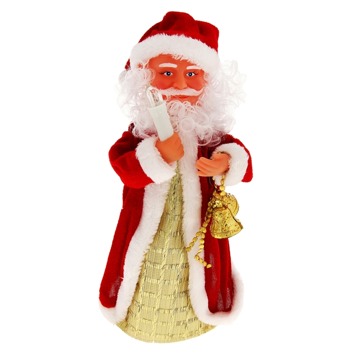 Дед Мороз, со свечой, крутящийся, музыкальный