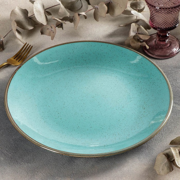 фото Тарелка turquoise, d=30 см, цвет бирюзовый porland