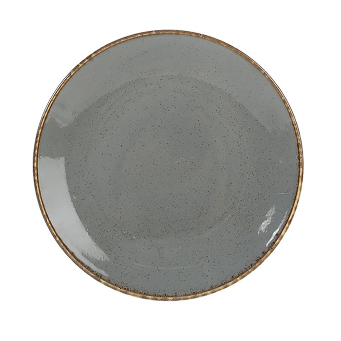 Тарелка Dark Grey, d=30 см, цвет тёмно-серый тарелка глубокая dark grey 1 л d 26 см цвет тёмно серый