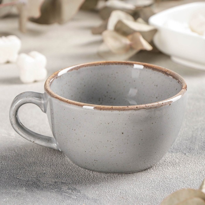 фото Чашка чайная dark grey, 250 мл, фарфор, цвет тёмно-серый porland