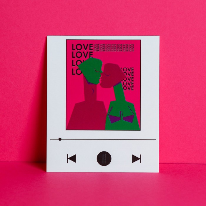 Открытка инстаграм «Любовь», 8,8 × 10,7 см