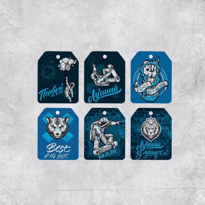 Набор из 6 шильдиков на подарки «Первый во всем», 16 × 24 см 7291198