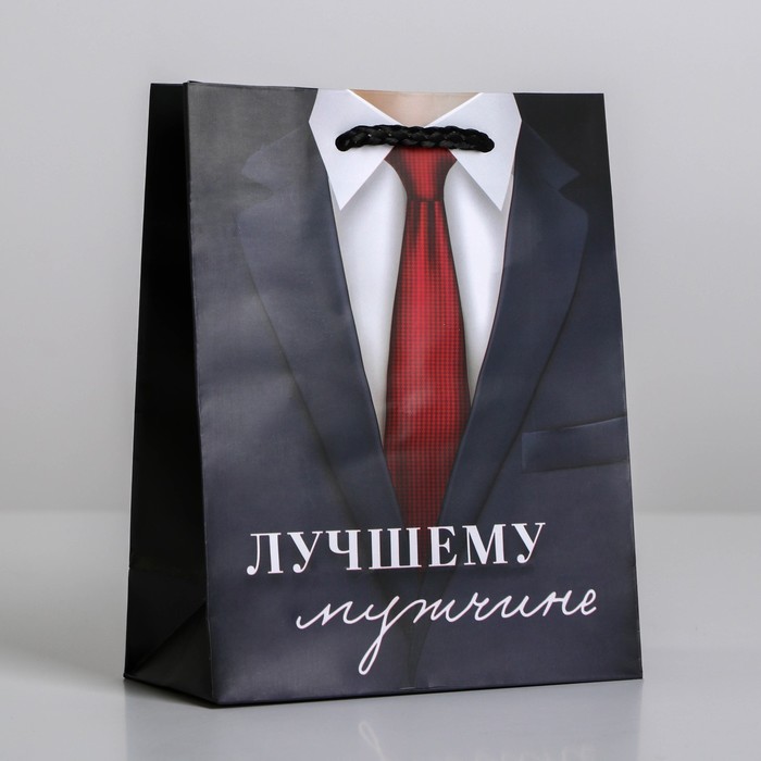 

Пакет подарочный ламинированный, упаковка, «Лучшему мужчине», S 12 х 15 х 5,5 см