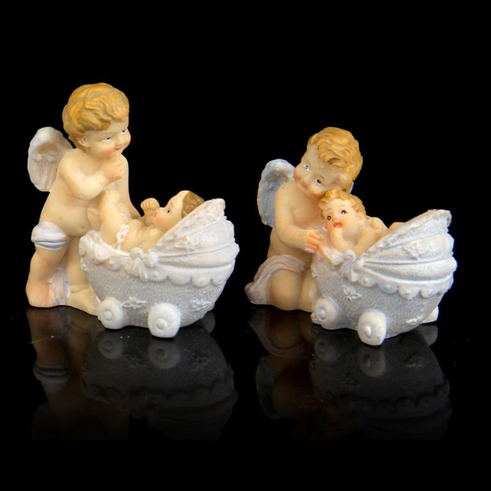 Сувенир "Белоснежный ангелочек-нянечка с позолоченными крыльями", МИКС